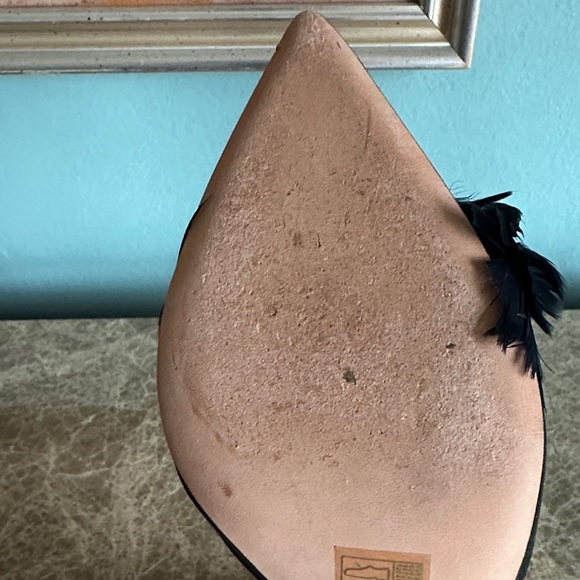 Something Bleu Effie Feathered Pumps - Picture 10 of 14